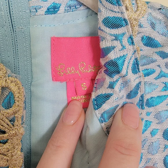 lilly pulitzer mini franci dress Lilly Pulitzer Mini Franci Metallic Jacquard Dress, Size 2-14
